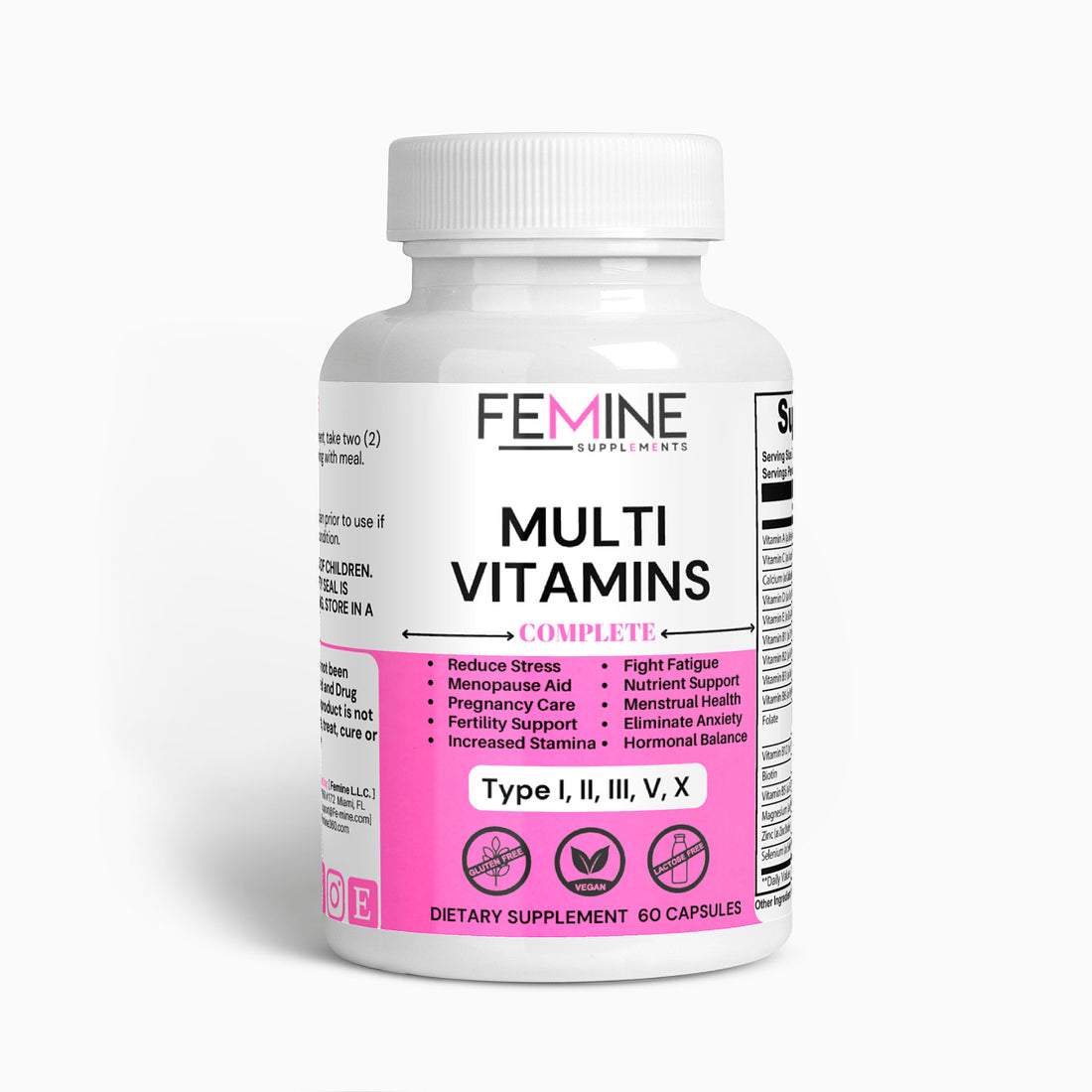 Femine Vitamin Supplements Capsules Women Complete Multivitamin Herbal Supplement 
Google Facebook Tik tok Twitter Instagram 
Viral Trending Trend 