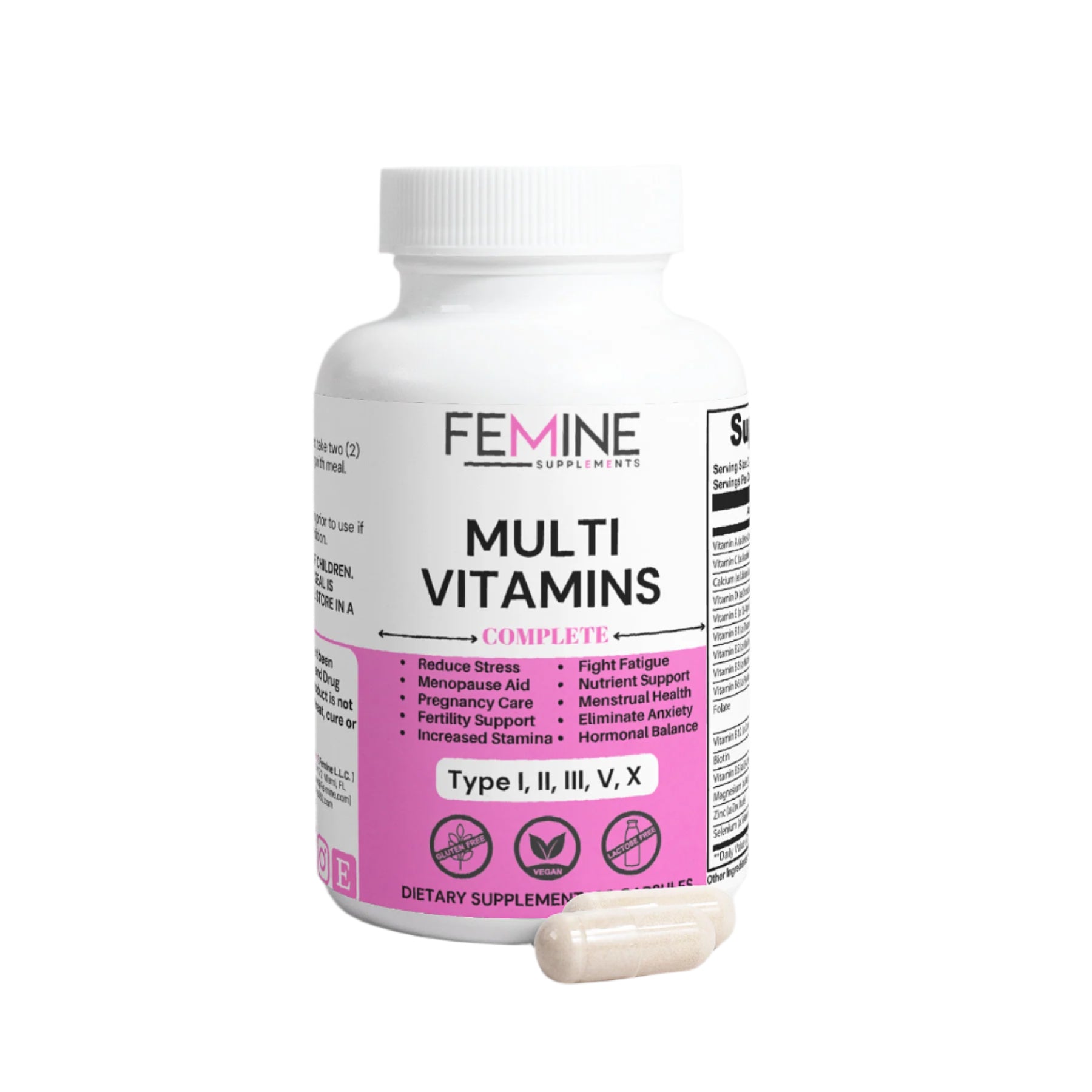 Femine Vitamin Supplements Capsules Women Complete Multivitamin Herbal Supplement 
Google Facebook Tik tok Twitter Instagram 
Viral Trending Trend 